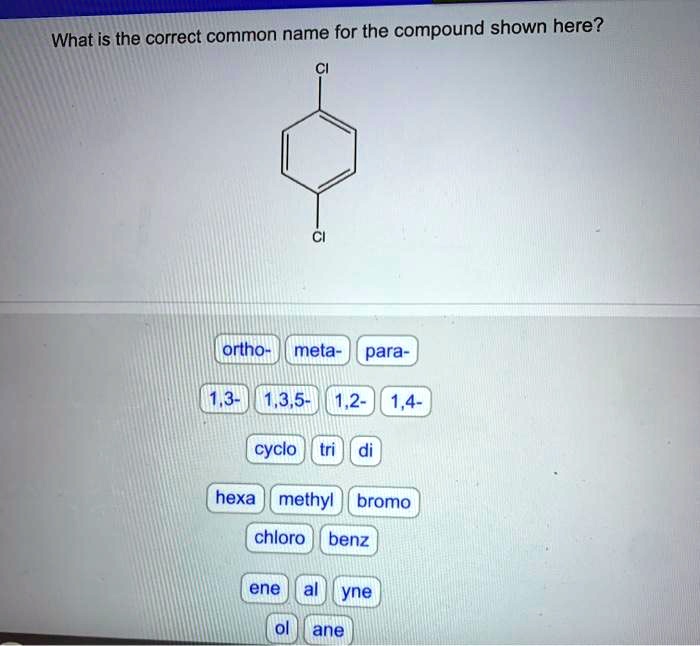 Provide the correct common name for the compound shown here